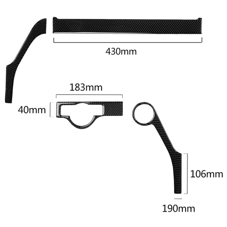Sleek Carbon Fibre Headlight Frame Trim for 2007-2010 Mercedes-Benz W204 C-Class