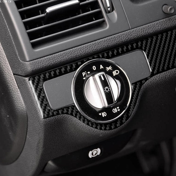 Sleek Carbon Fibre Headlight Frame Trim for 2007-2010 Mercedes-Benz W204 C-Class