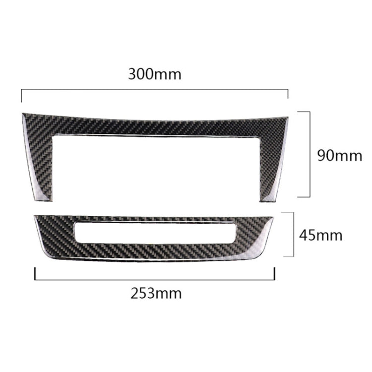Carbon Fibre CD Panel Sticker for Mercedes-Benz W204 (2011-2013) - Stylish 7-Button Upgrade