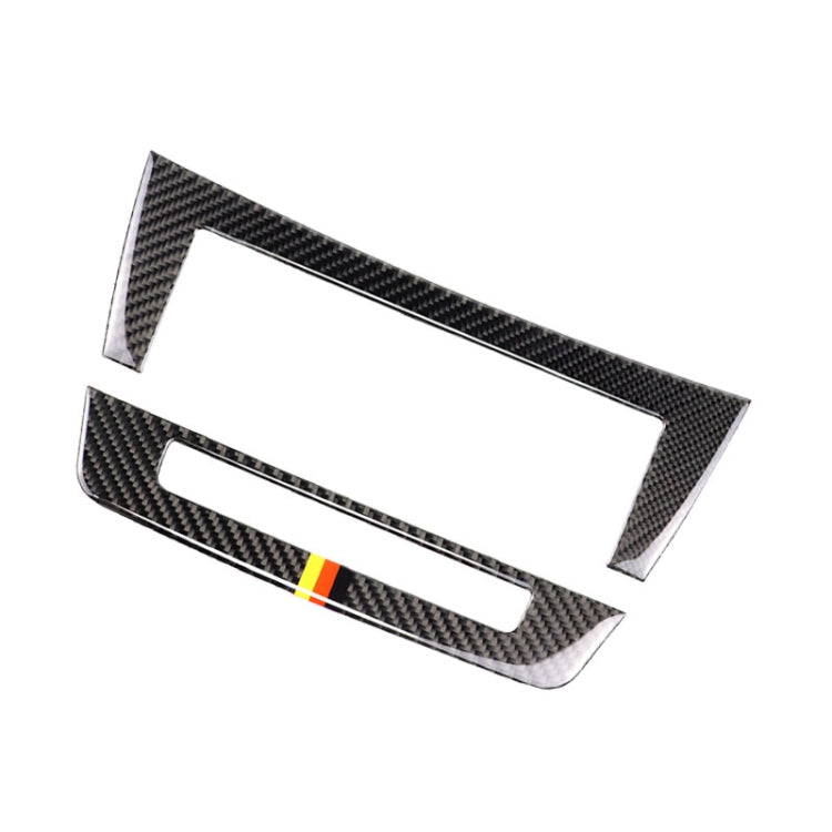 Mercedes-Benz W204 2011-2013 Carbon Fibre CD Panel Sticker with German Flag Motif for 7-Button Models