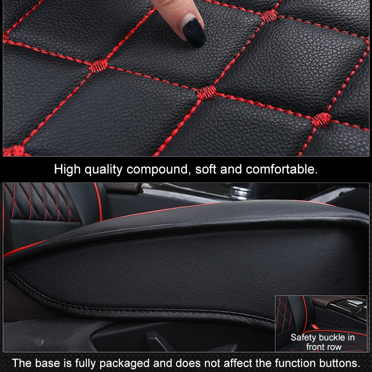 Luxurious Leather Seat Cushion Cover for Cars - Premium Full Coverage Design