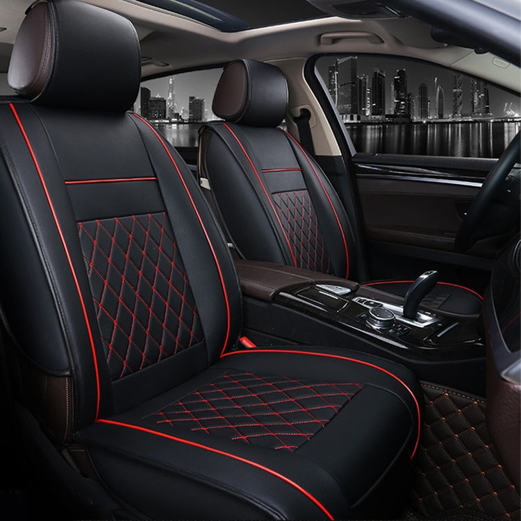 Luxurious Leather Seat Cushion Cover for Cars - Premium Full Coverage Design