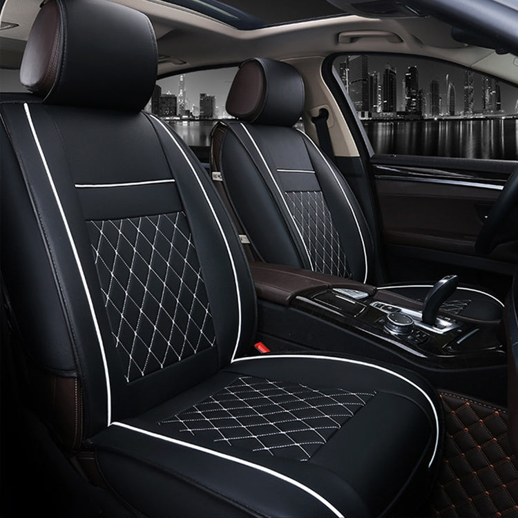 Luxurious Leather Seat Cushion Cover for Cars - Premium Full Coverage Design