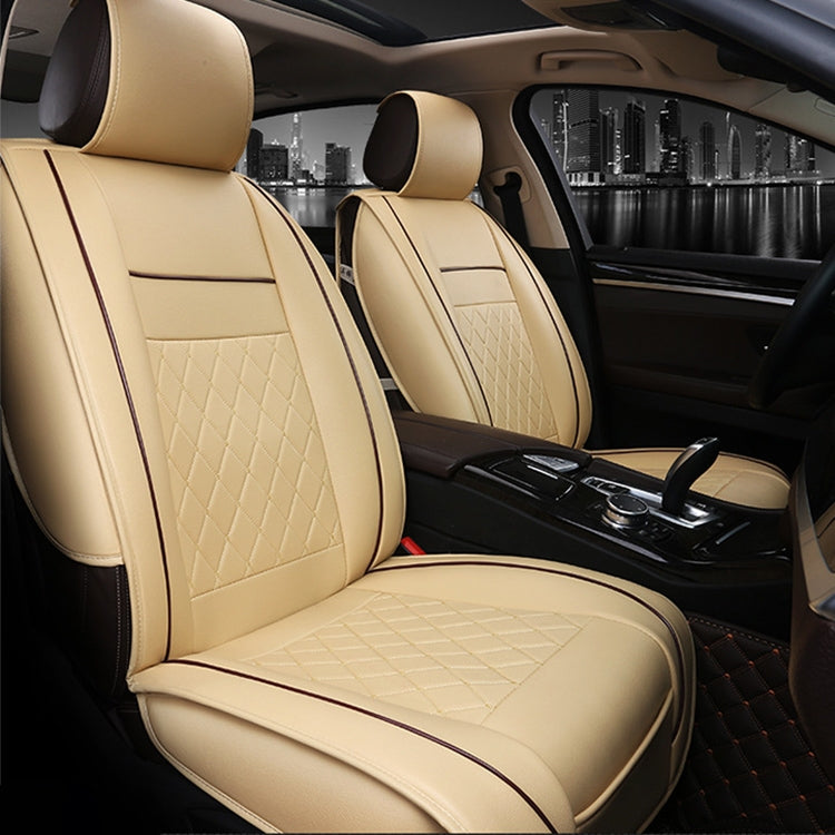 Luxurious Leather Seat Cushion Cover for Cars - Premium Full Coverage Design