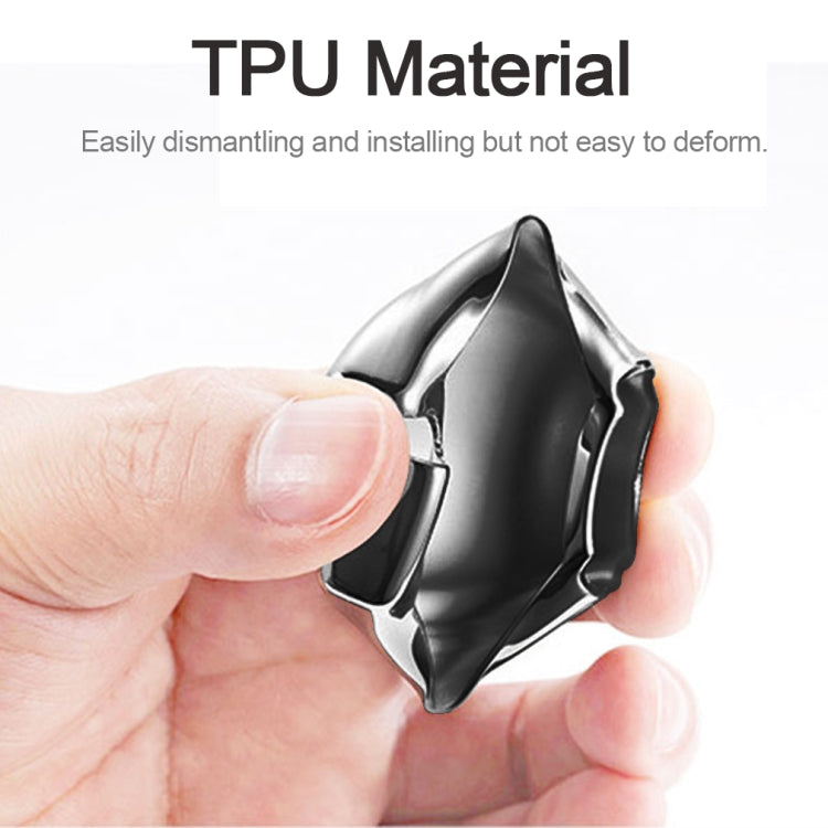 Stylish Electroplated TPU Car Key Cover with Key Ring for Toyota Models: Highlander, Crown, Prado, Vios, Camry, Corolla