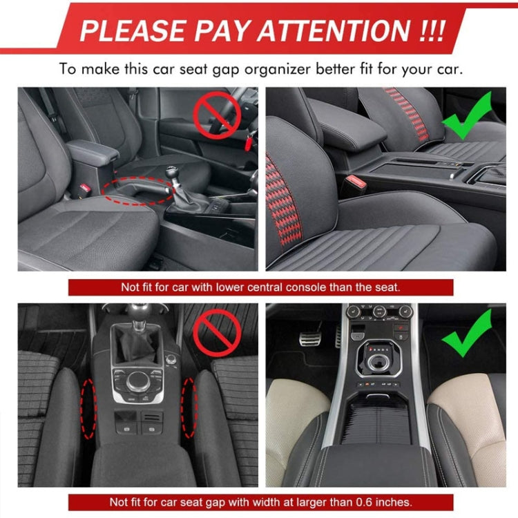 Versatile PU Leather Co-Pilot Seat Console with Charging Ports and Cup Holder for Organised Driving