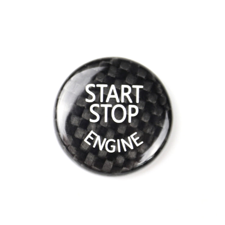 Carbon Fibre Engine Start Button Cover Trim for BMW F/G Chassis - Sleek Interior Upgrade