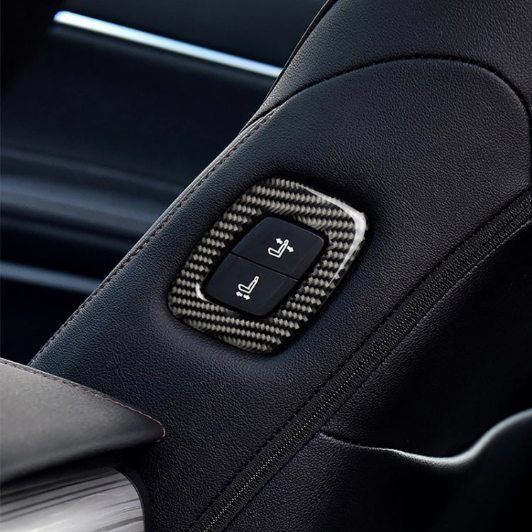 Carbon Fibre Seat Adjustment Decal for Toyota Camry 2018-2019 (Eighth Gen) - Left Drive