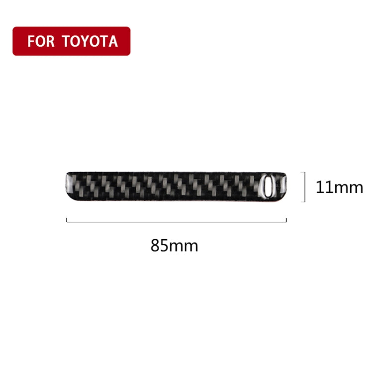 Toyota Camry 2018-2019 Carbon Fibre Storage Box Groove Accent Sticker