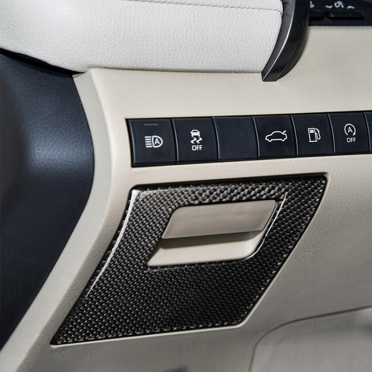 Stylish Carbon Fibre Decorative Sticker for Toyota Camry Driving Storage Box (2018-2019, Left Drive)