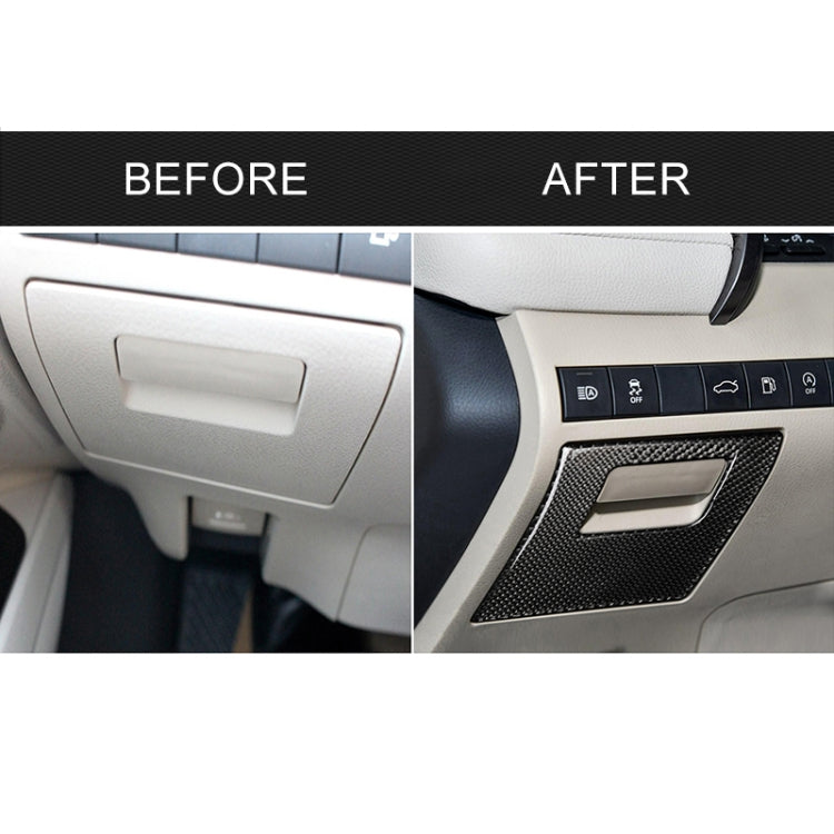 Stylish Carbon Fibre Decorative Sticker for Toyota Camry Driving Storage Box (2018-2019, Left Drive)