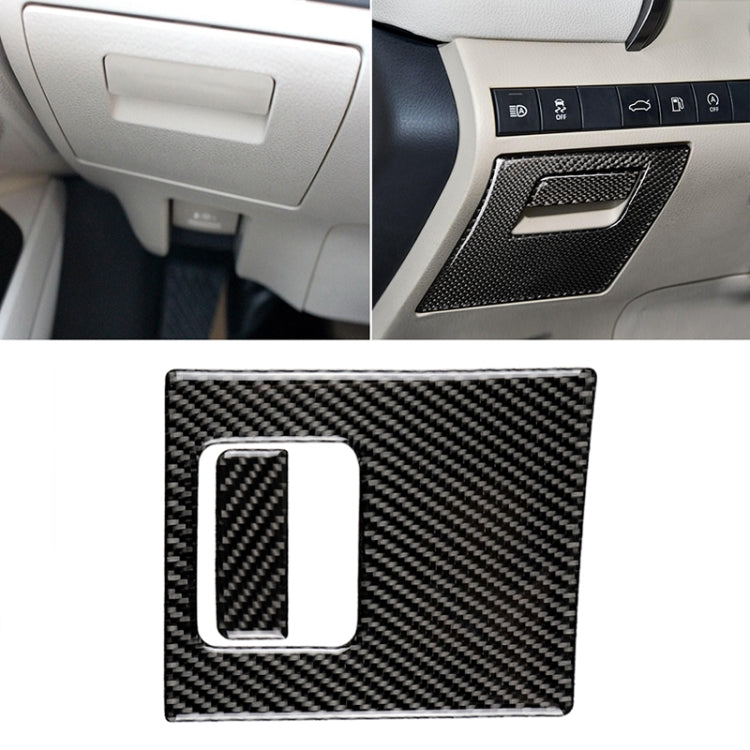 Carbon Fibre 2-in-1 Main Driving Storage Box Handle Decorative Trim for 2018-2019 Toyota Camry (Left-Hand Drive)