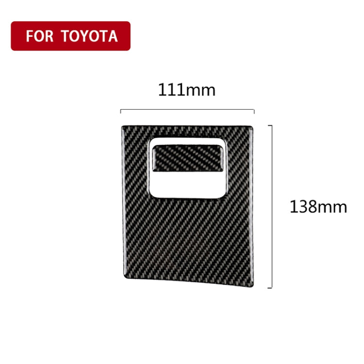 Carbon Fibre 2-in-1 Main Driving Storage Box Handle Decorative Trim for 2018-2019 Toyota Camry (Left-Hand Drive)