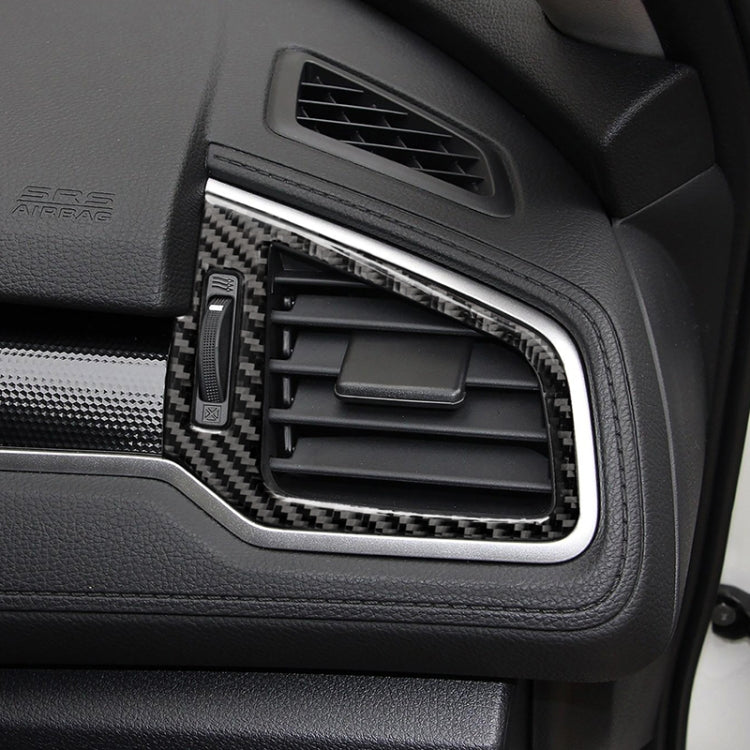 Carbon Fibre Air Vent Trim Stickers for Honda Civic 2016-2019
