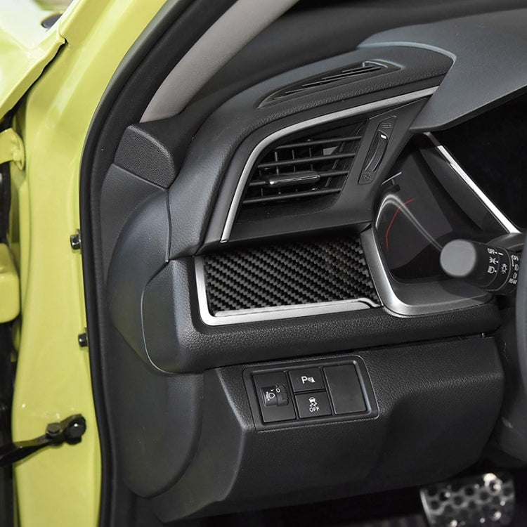 Carbon Fibre Central Control Left Stripe Trim for Honda Civic 2016-2019 (Left Drive)