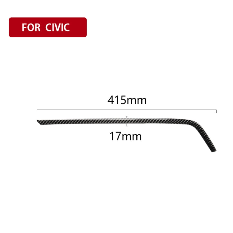 Carbon Fibre Decorative Sticker for Honda Civic 2016-2019 Air Outlet - Left Drive Elegance Upgrade