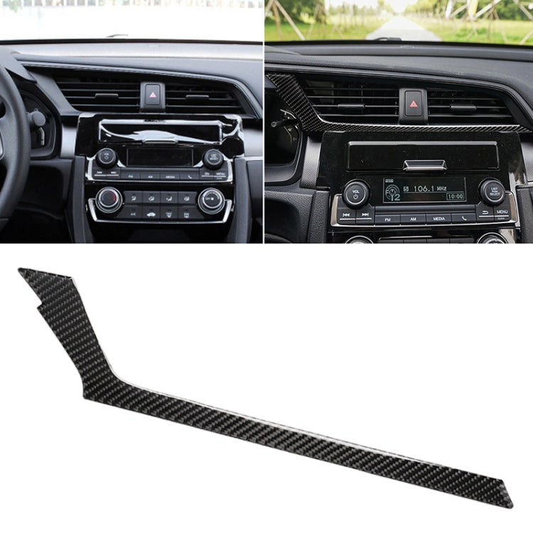Carbon Fibre Decorative Trim for Honda Civic 2016-2019 Central Control Air Outlet - Left Drive Enhancement