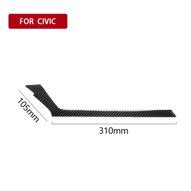 Carbon Fibre Decorative Trim for Honda Civic 2016-2019 Central Control Air Outlet - Left Drive Enhancement