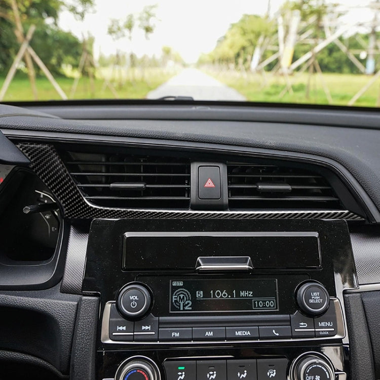 Carbon Fibre Decorative Trim for Honda Civic 2016-2019 Central Control Air Outlet - Left Drive Enhancement