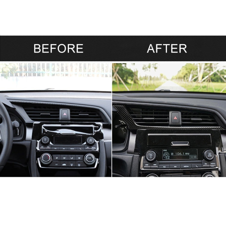 Carbon Fibre Decorative Trim for Honda Civic 2016-2019 Central Control Air Outlet - Left Drive Enhancement