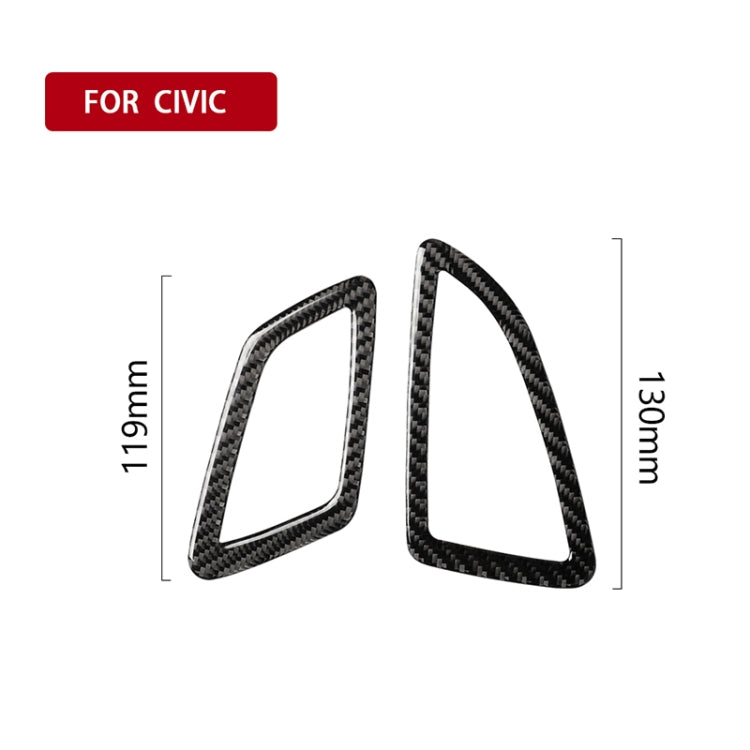 Honda Civic 2016-2019 Carbon Fibre Left Drive Air Outlet Trim – Stylish Interior Upgrade