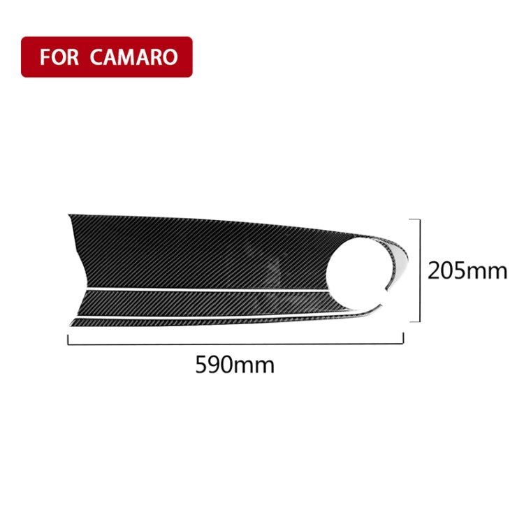 Carbon Fibre Decorative Sticker Set for 2017-2019 Chevrolet Camaro Central Control Panel