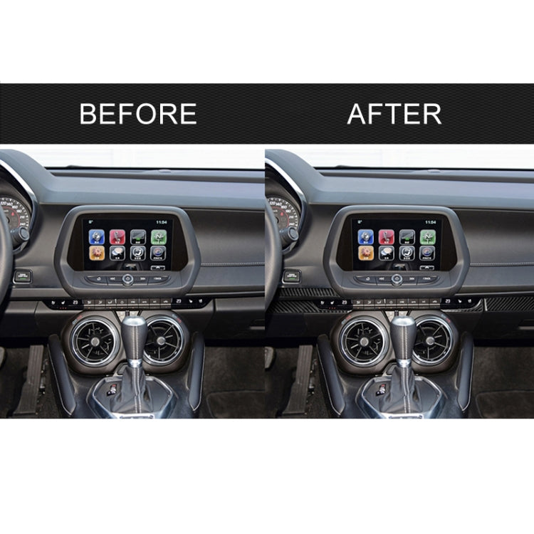 5-in-1 Carbon Fibre Central Console Sticker for Chevrolet Camaro (2017-2019, Left Hand Drive)