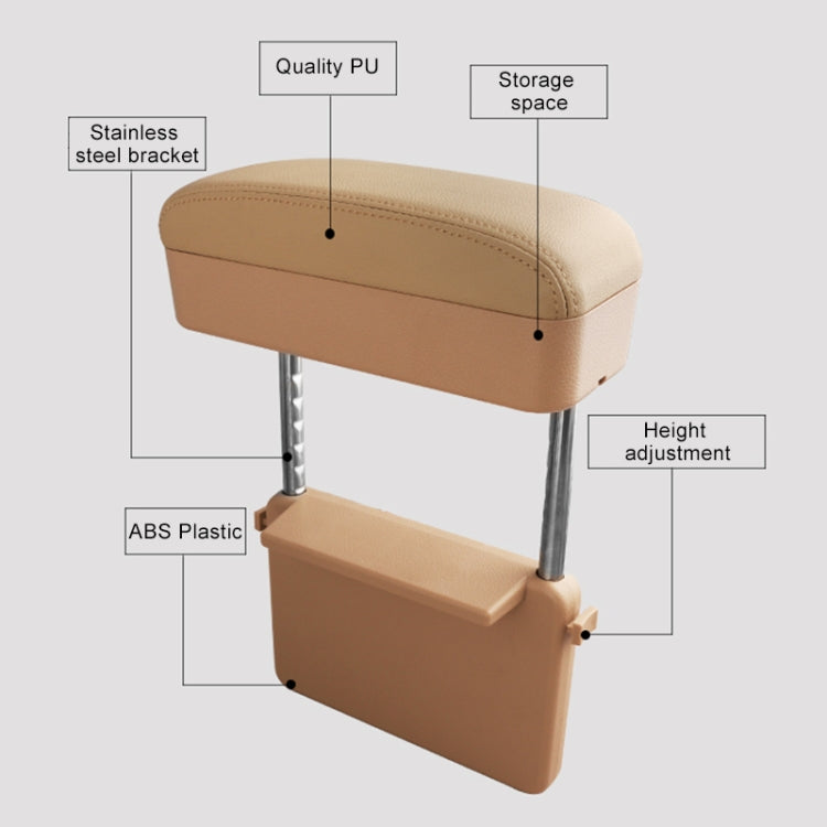 PU Leather Car Armrest Cushion with Storage - Comfort and Style for Your Journey