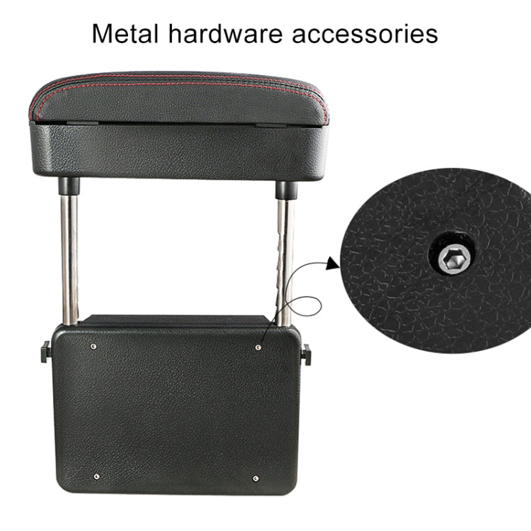 PU Leather Car Armrest Cushion with Storage - Comfort and Style for Your Journey