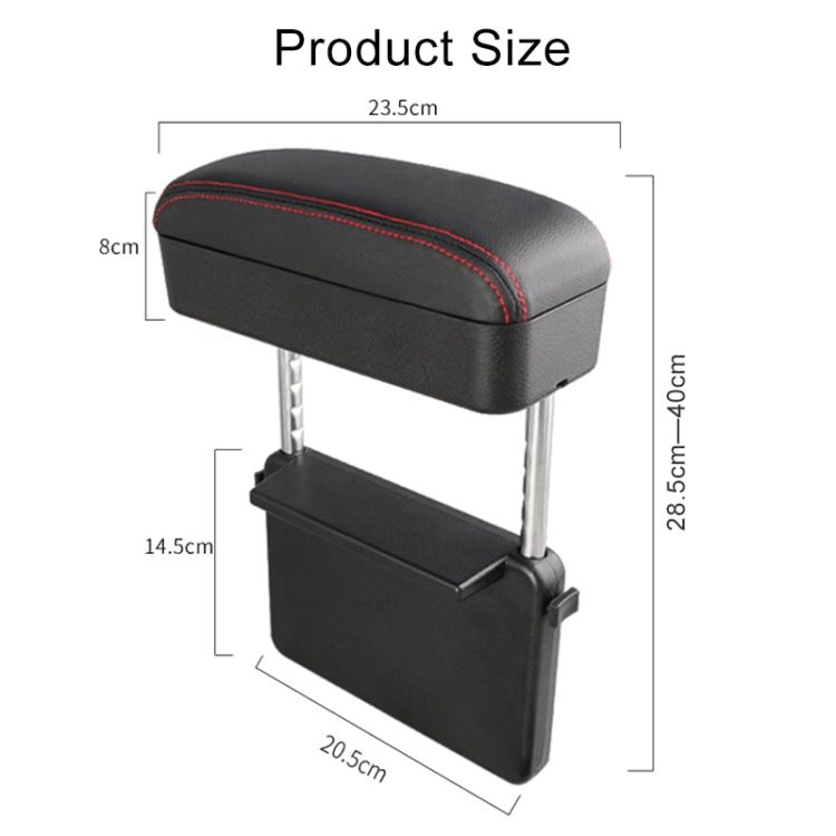 PU Leather Car Armrest Cushion with Storage - Comfort and Style for Your Journey