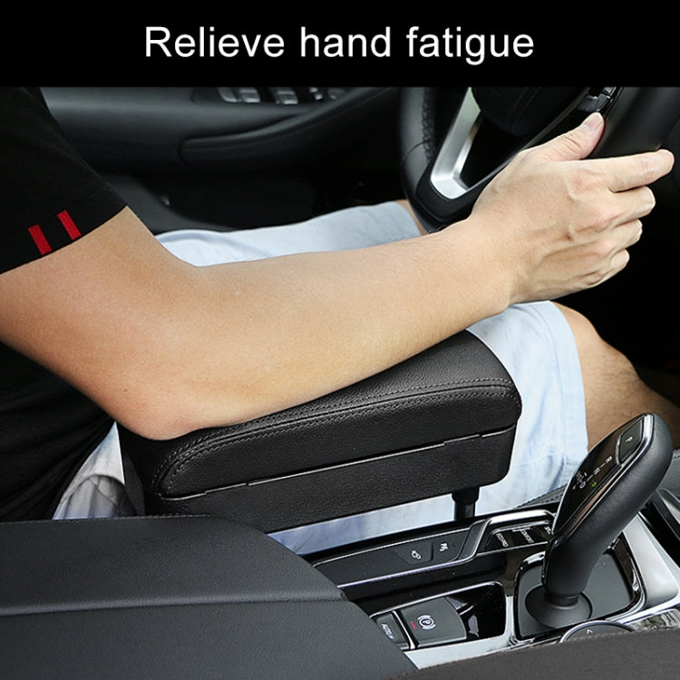 PU Leather Car Armrest Cushion with Storage - Comfort and Style for Your Journey