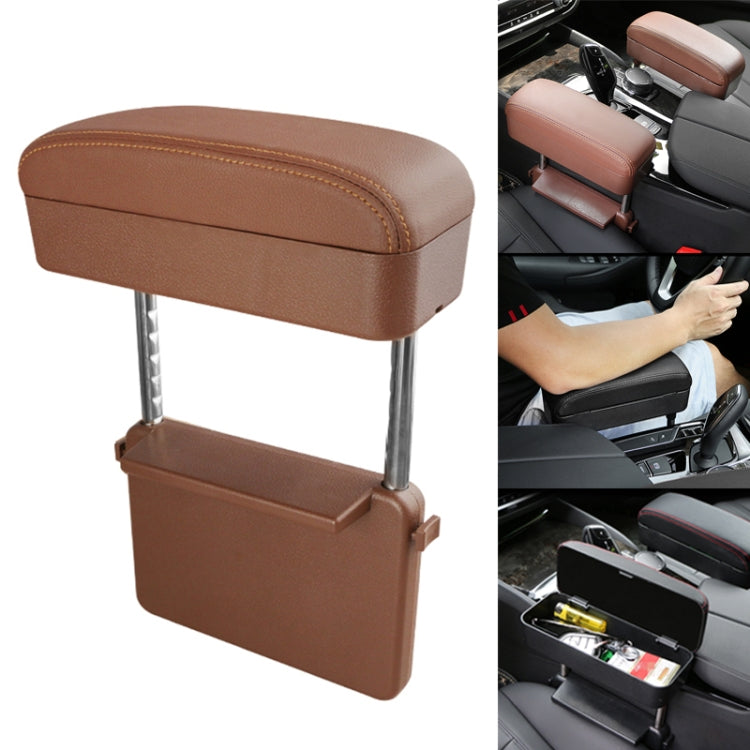 PU Leather Car Armrest Cushion with Storage - Comfort and Style for Your Journey