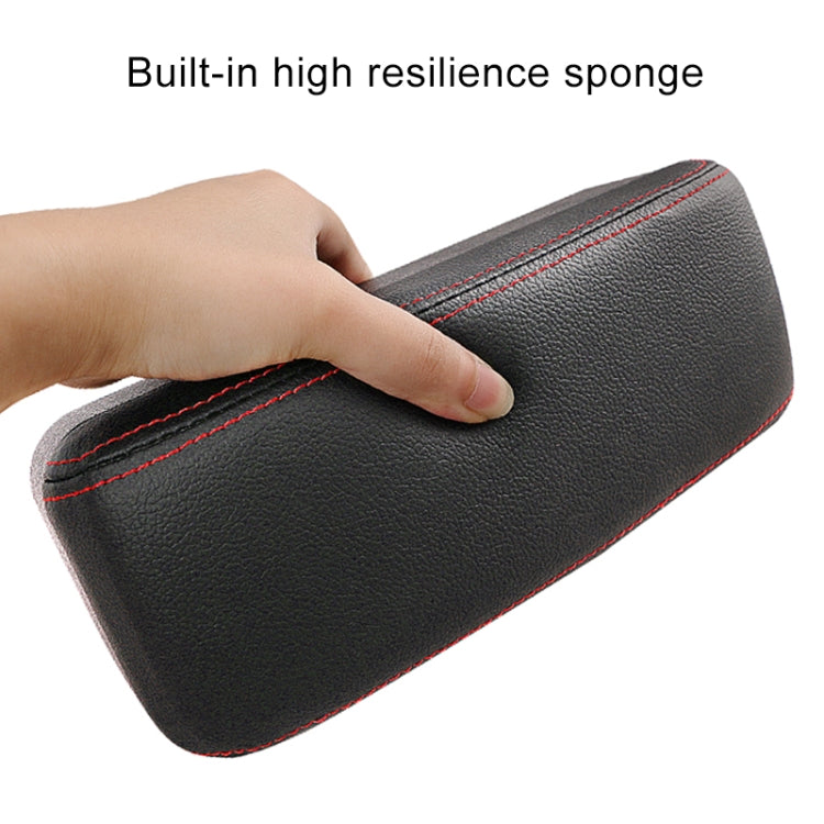 Stylish PU Leather Armrest Box with Wireless Charging & Storage for Ultimate Comfort