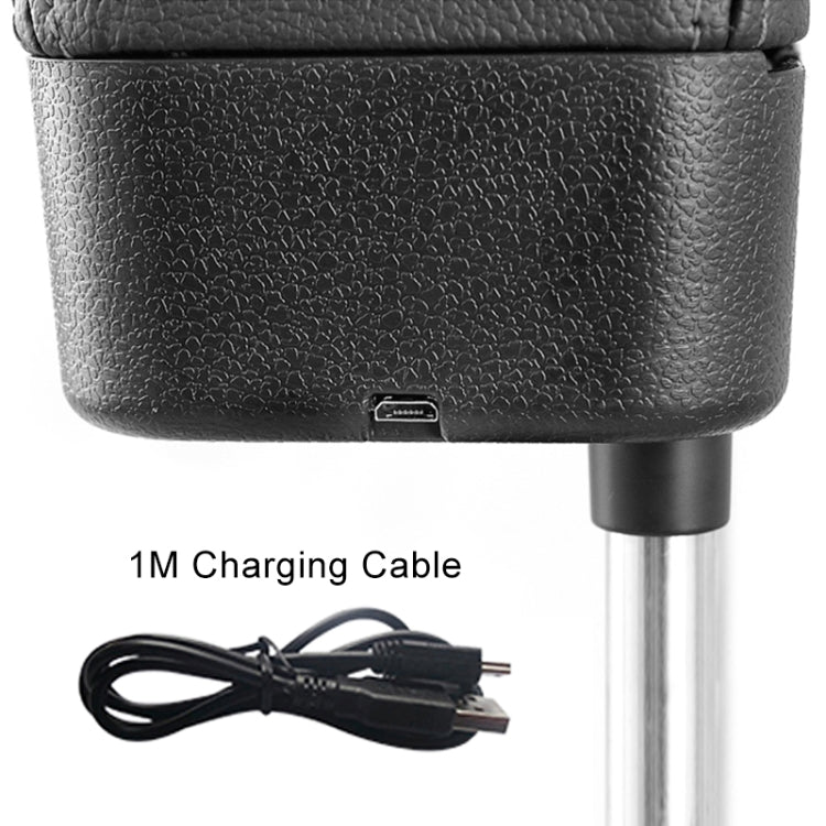 Stylish PU Leather Armrest Box with Wireless Charging & Storage for Ultimate Comfort