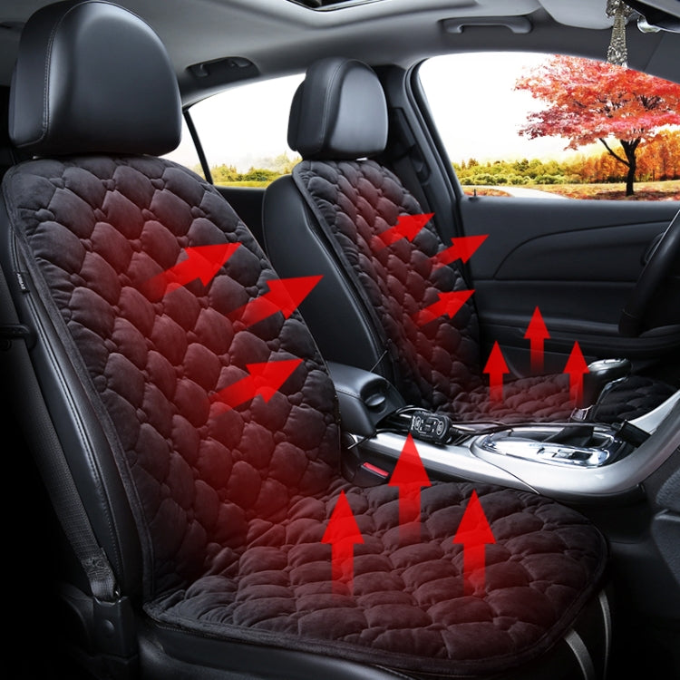 Winter Warmth: Dual 12V Heated Seat Cushion Cover for Cars