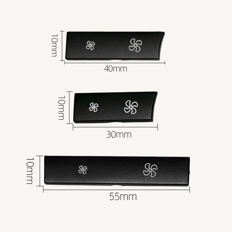 Car Wind Power Switch Air Conditioning Air Volume Button for BMW 5 Series 2011-2017 / 7 Series 2009-2015, Left Middle Configuration