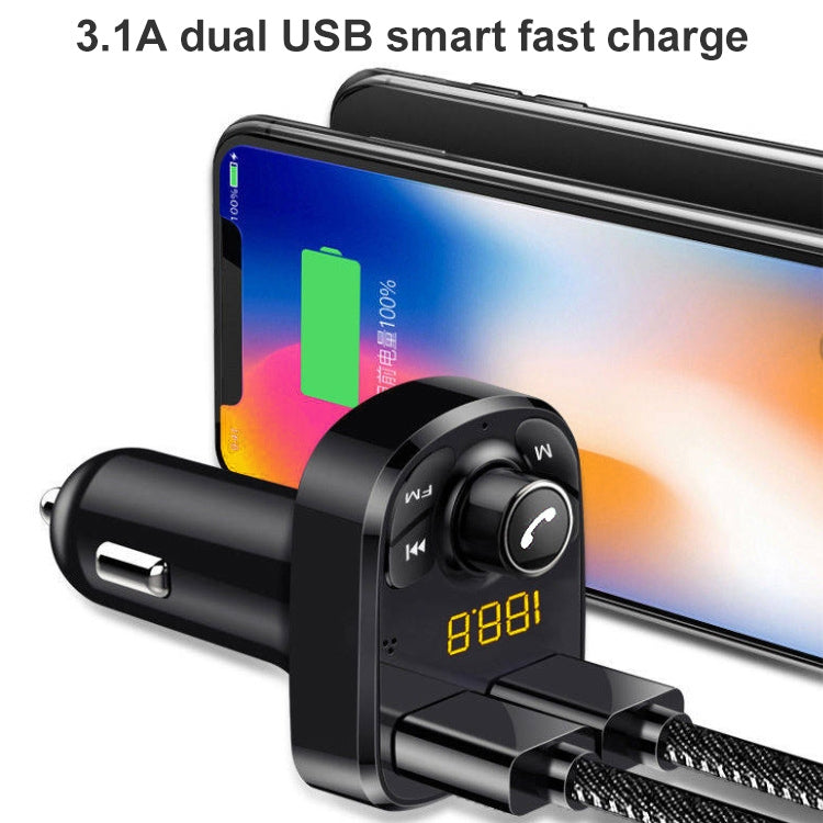 384 Car Multi-functional Smart MP3 Player Bluetooth Hands-free Receiver, 384