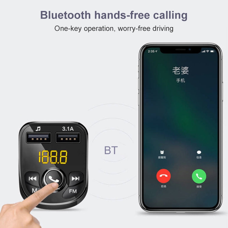 384 Car Multi-functional Smart MP3 Player Bluetooth Hands-free Receiver, 384