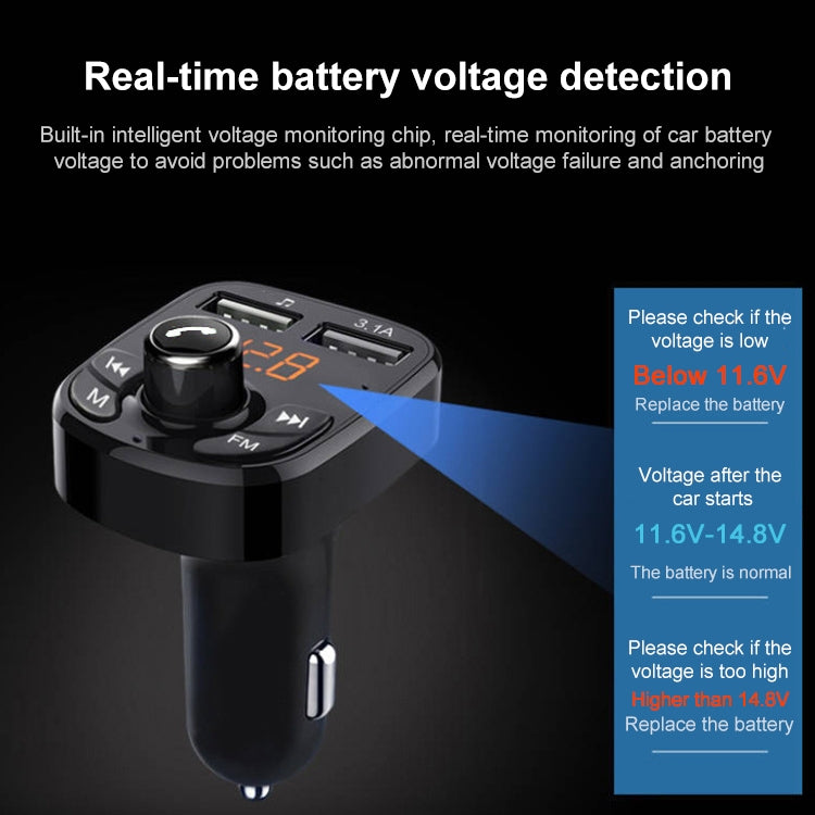 384 Car Multi-functional Smart MP3 Player Bluetooth Hands-free Receiver, 384