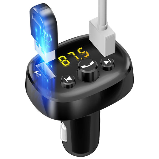 372 Car Multi-functional Smart MP3 Player Dual USB Bluetooth Hands-free Receiver, 372