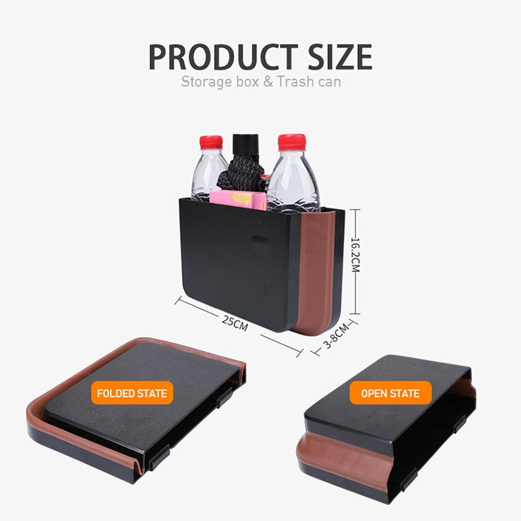 Compact Car Bin with Foldable Table & Organiser