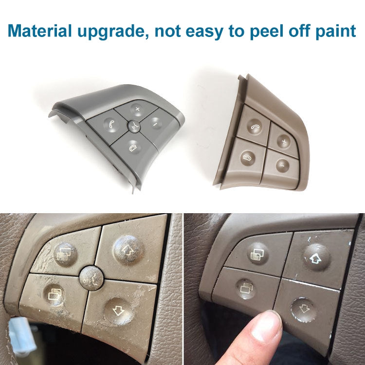 Car Right Side 4-button Steering Wheel Switch Buttons Panel 1648200110 for Mercedes-Benz W164, Left Driving