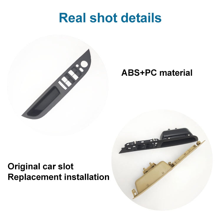 BMW E60 Left Front Door Window Lift Switch Trim Panel 51416983705 (2008-2010) - Premium High Configuration Replacement