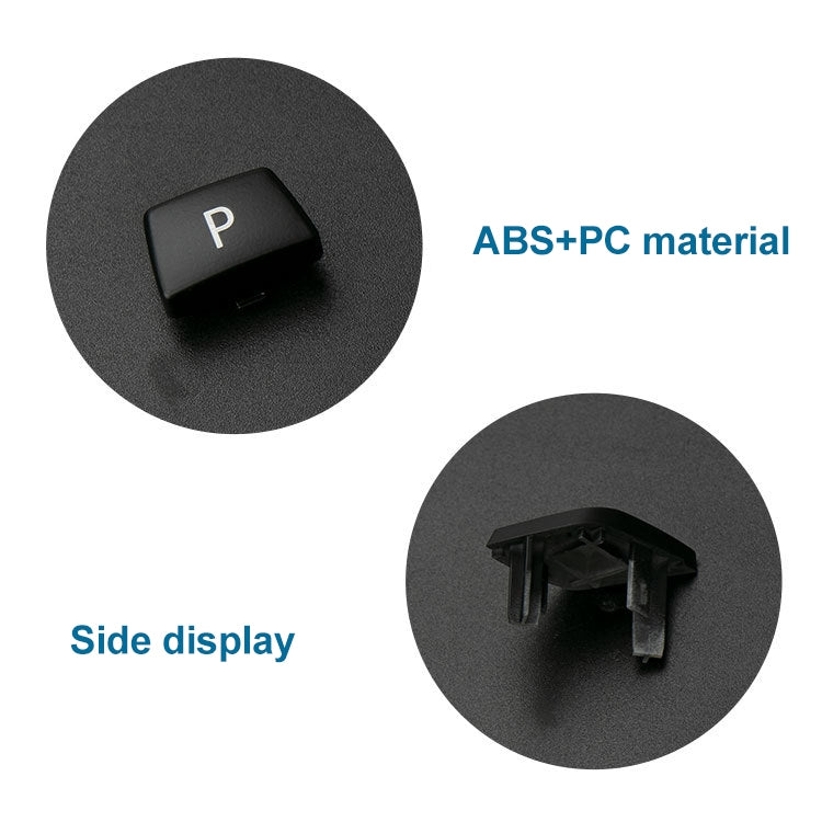 Car Gear Lever Auto Parking Button Letter P Cap for BMW 5 Series 2002-2010, Left Driving