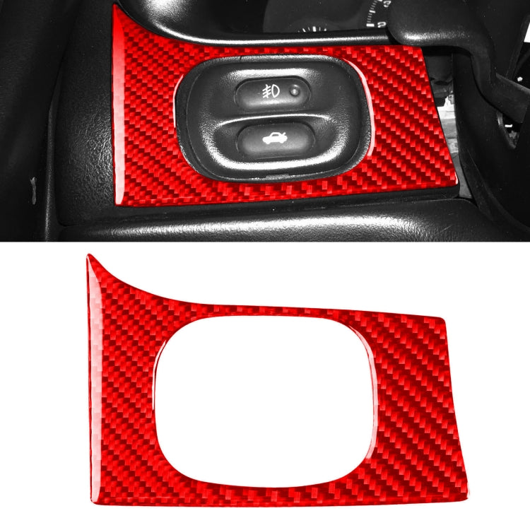 Premium Carbon Fibre Headlight Switch Panel Decal for Chevrolet Corvette C5 (1998-2004) - Left-Hand Drive
