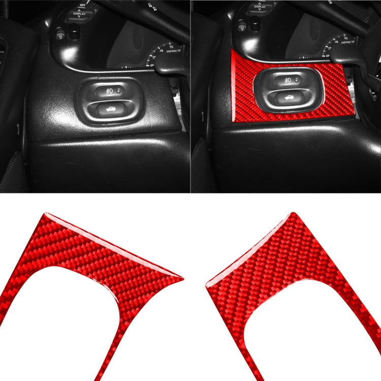 Premium Carbon Fibre Headlight Switch Panel Decal for Chevrolet Corvette C5 (1998-2004) - Left-Hand Drive