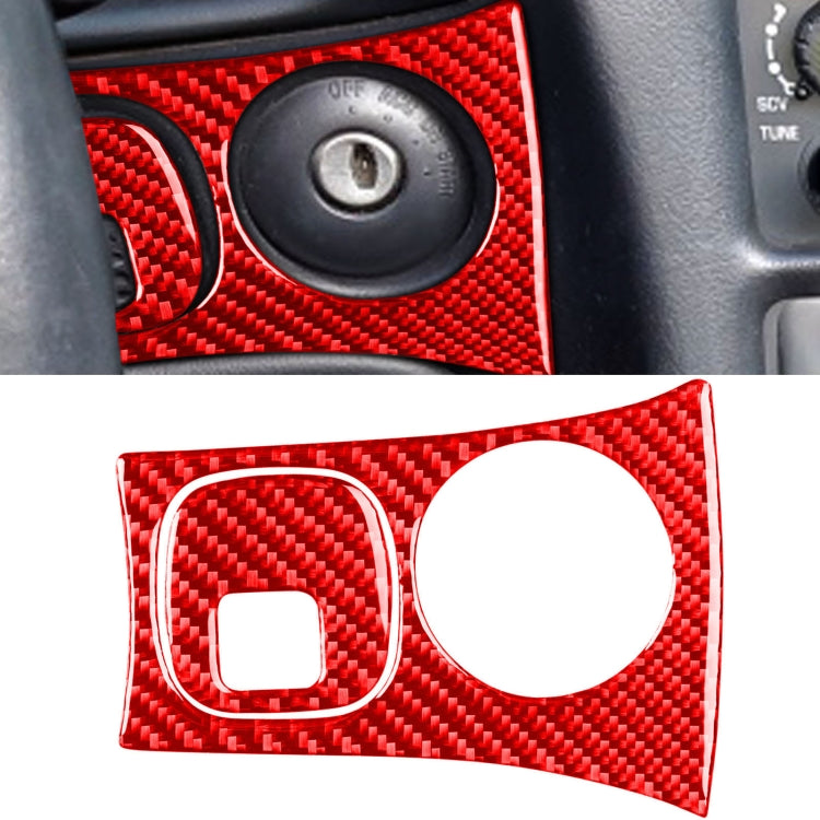 Carbon Fibre Key Panel Sticker for Chevrolet Corvette C5 (1998-2004) - Stylish 2 in 1 Upgrade for Left-Hand Drive