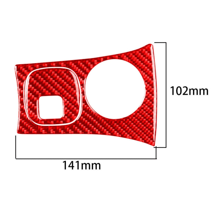 Carbon Fibre Key Panel Sticker for Chevrolet Corvette C5 (1998-2004) - Stylish 2 in 1 Upgrade for Left-Hand Drive