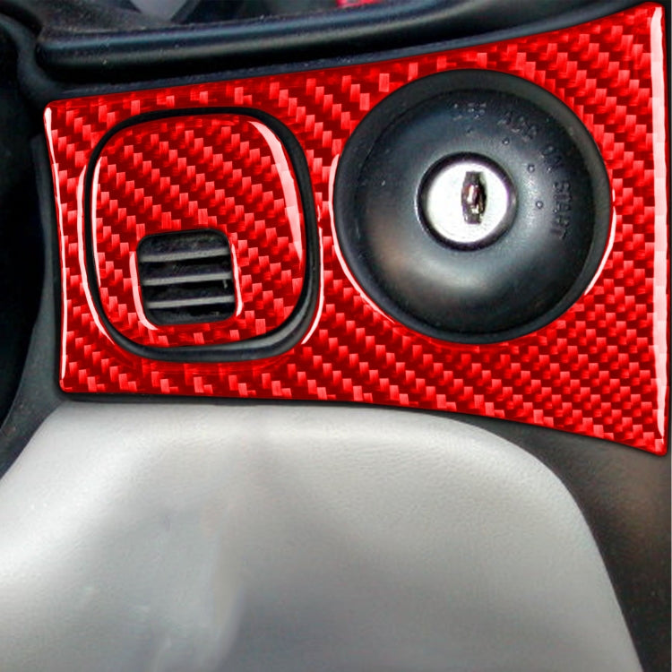 Carbon Fibre Headlight Key Panel Trim for Chevrolet Corvette C5 (1998-2004) - 3 in 1 Sticker for Left-Hand Drive