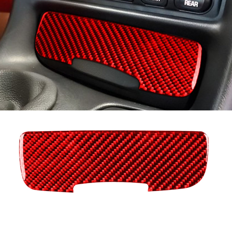 Carbon Fibre Power Outlet Cover Sticker for Chevrolet Corvette C5 (1998-2004) - Left-Hand Drive